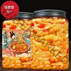 중국식품 무뼈 닭발 레몬 쏸라 뼈없는 닭발 마라맛 500G, 2통
