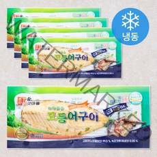 본갯마을 녹차품은 고등어구이 (냉동), 소 70g, 5팩