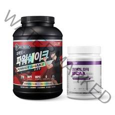 칼로바이 퍼펙트 파워쉐이크 김종국 헬스 단백질 프로틴 보충제 초코맛 2kg + bcaa 포도맛