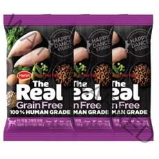 하림펫푸드 더리얼 그레인프리 크런치 어덜트 고양이 사료, 닭, 50g, 6개