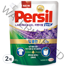 퍼실 라벤더젤 플러스 일반용 리필, 1.5L, 2개