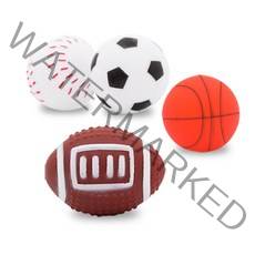 딩동펫 반려동물 플레이볼 삑삑이 장난감 4종 세트 소형, 혼합색상, 1세트