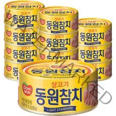 동원 라이트 스탠다드 참치, 85g, 12개