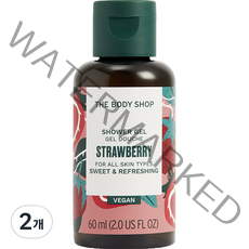 비에스케이코퍼레이션 스트로베리 샤워젤, 2개, 60ml