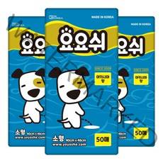 요요쉬 반려견용 배변패드 스카이 아카시아향 50매입, 3개