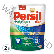 퍼실 파워젤 플러스 드럼용 리필, 1.5L, 2개