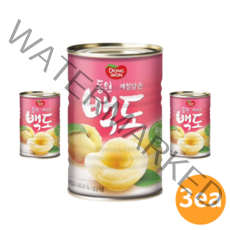 맛있는 백도 복숭아 400g 3개 제철 수확 통조림 캔 업소용 가정용 대용량 white peach can 딱딱이 말랑 부드러운 고당도 과일안주 황도캔 술안주 맥주안주 마른안주