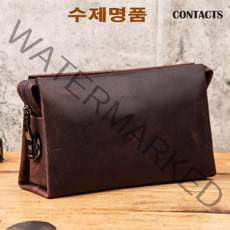 수제명품 CONTACTS 통가죽 남성 클러치백 손가방 맨스백 일수가방 남자클러치백