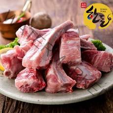 국내산 한돈 암돼지 소백산쑥돈 등갈비 쪽갈비 500g 2팩 총 1kg, 2개