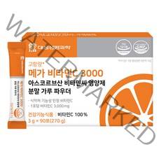 대웅생명과학 메가 비타민C 3000 아스코르브산 비타민씨 영양제 분말 가루 파우더 90p, 270g, 1개