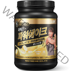 칼로바이 퍼펙트 파워쉐이크 아이솔레이트 유청 단백질 WPI 보충제 프로틴 파우더 바나나맛, 1000g, 1개