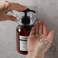 리빙셀렉트 욕실 투명 디스펜서 샴푸걸이 홀더, 1개