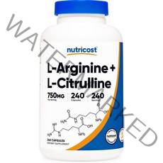 뉴트리 코스트 L-Arginine 엘 시트룰린 엘 아르기닌, 240정, 2개