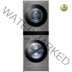 LG 트롬 오브제컬렉션 워시타워 W20VANQ 세탁기 23kg + 건조기 20kg 메탈릭 실버 방문설치