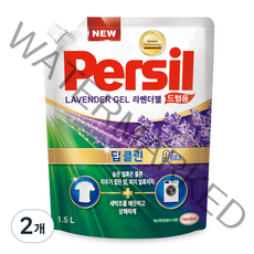 퍼실 라벤더젤 플러스 드럼용 리필, 1.5L, 2개